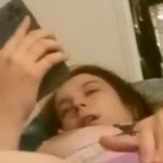 Girl watching porn