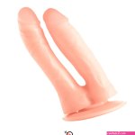 Dildo con chupa doble cabeza