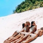 Jena Frumes Exposing Her Nude Stunning Body On A Beach