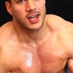cocky muscle guy makes neighbour cum edge