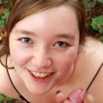 British 18 Year Old Gives Sloppy Public Blowjob And Swallows Cum