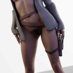 Rey naked by Sfmlover22 Rey