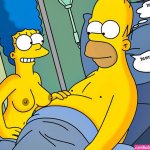 Homer Simpson and Marge Simpson Nipples Tits Nude Your Cartoon Porn