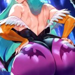 Morrigan Aensland showing her butt but you prefer boobs