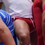 Yoga instructor makes two MILFs cum with his BBC