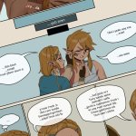 Zelda after Link passes out Porn Comic
