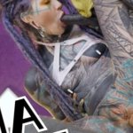 hard DOUBLE ANAL from crazy TATTOO PUNK