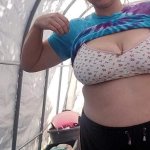 Chubby Girl Getting Naked Out In The Greenhouse
