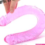 Huge-Double-Ended-Dildo-Realistic-Dong-Large-Thick-Girth-Cock-DP-Pink-Sex-Toy