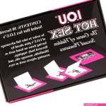 IOU Hot Sex Adult Card Game
