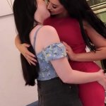 Lesbian teen is having a relationship with an older woman.The milf starts kissing and sucking her big tits.In return goes licking and fingering her.