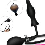 Inflatable ButtAnal Plug with Hand Pump