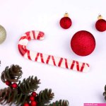 Candy Cane Dildo Christmas Funny Glass Anal