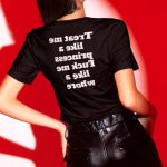 Inappropriate Adult Tee Princess Whore Graphic T-shirt