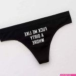 Fuck Me Like a Dirty Whore Thong