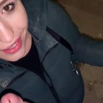 Smoking Girlfriend Sucks me off on Public Stairs
