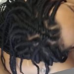 Redbone gives sensual blowjob while on all fours