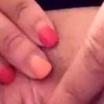 Rubbing my fresh shaved pussy Porn Videos