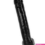 15.74in Extra Big Long Black Dildo Real BDSM Sex Toy For G spot Anus