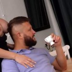 Busty MILF cheats in front of husband