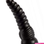 Fantasy Big Black Anal Butt Plug: 10.9 Inch Dildo