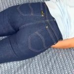 Lesbians: Squirt in jeans pants