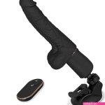 Realistic Dildo Vibrator Thrusting and Heating and Vibrating Suction