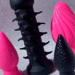 Black Spiked BDSM Dildo SLXL