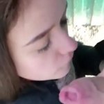 student made a blowjob on the beach