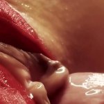Extremily close-up pussyfucking. Macro Creampie