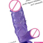Sacknove 10.2 Inch Extra Grote Dikke Simulatie Kunstmatige Rubber Dikke Grote Penis Zuignap Jelly Seksspeeltjes Crystal Dildo