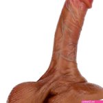 Buy Liquid Silicone Real Skin Feel Soft Penis Powerful Suction with Dildo Online in India