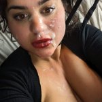 Getting pulled around with a face full of cum Over 60 off for 10 subs only! latina big tits big ass facial cuck cheating