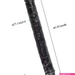 18 Inch Long Black Double Dildo