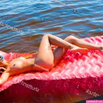 Naked Tanning Stock Photo 136971287