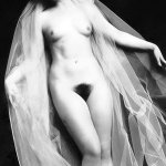 Louise Brooks fully nude Ziegfeld Follies star in tulle circa 1920s