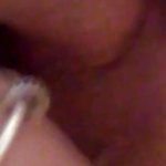 Pussy drip from purplr dildo