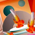 Realistic Dildo With Strong Suction Cups Vaginal Masturbation Sex Toys Massage G Spot And Clitoris Adult Anal Sex Toys For Women SBlue