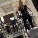 Quick fuck in the gym. Risky public sex with Californiababe.