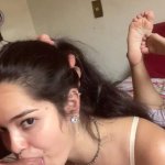 I Woke up and We Already Recorded This Sloppy Oral Sex Lying on the Bed with My Ass up and My Hair Tied in a Ponytail for Wellin by Debora Mendes: Deep Throat Lingerie Cute Big Cock Brunette Porn...