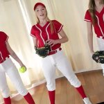 Coach teaches little blondies how to fuck