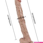 16 Inch Brown Extra Long Thick Dildo