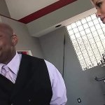 Blonde Bombshell MILF with Monster Tits made the best offer to Black Guy and let her Pussy Hard Fuck