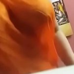 Saree boobs live show Indian