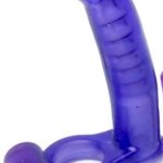 : Purple WALLER PAA Double Penetrator Penetration Ultimate Vibrating Cock Ring wDP Anal Sex Dildo : Health Household