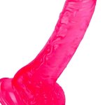 : 7 Inch Soft Pink Dildo Realistic Silicone Medium Anal Dildos Stimulation Vaginal G-Spot and Anal Safe Material Lifelike Men Penis with Strong Suction Cup Adult Sex Toys for WomenBeginner Sexual :