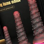 Platinum Silicone Spiral Tentacle Fist Dildo