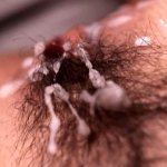 Close up beautiful hairy pussy fuck and cumshot with loud moaning female orgasm feat. Advofacouple