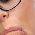 Chubby blonde gives sloppy blowjob in glasses Porn Videos
