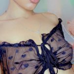 Skinny ebony pierced tits